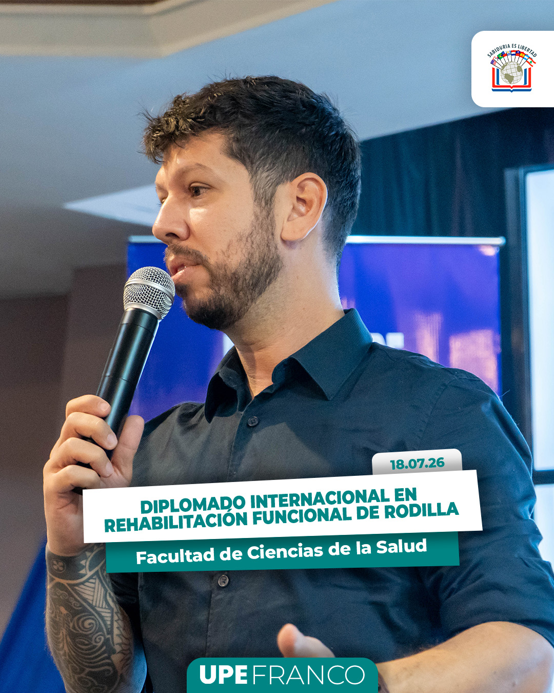 Gran inicio del Diplomado Internacional en Rehabilitación Funcional de Rodilla en la UPE Franco